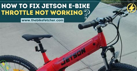Rotate the throttle so the power switch (on models released in 2019 and earlier) is easily accessible by the rider. . Jetson electric bike throttle not working